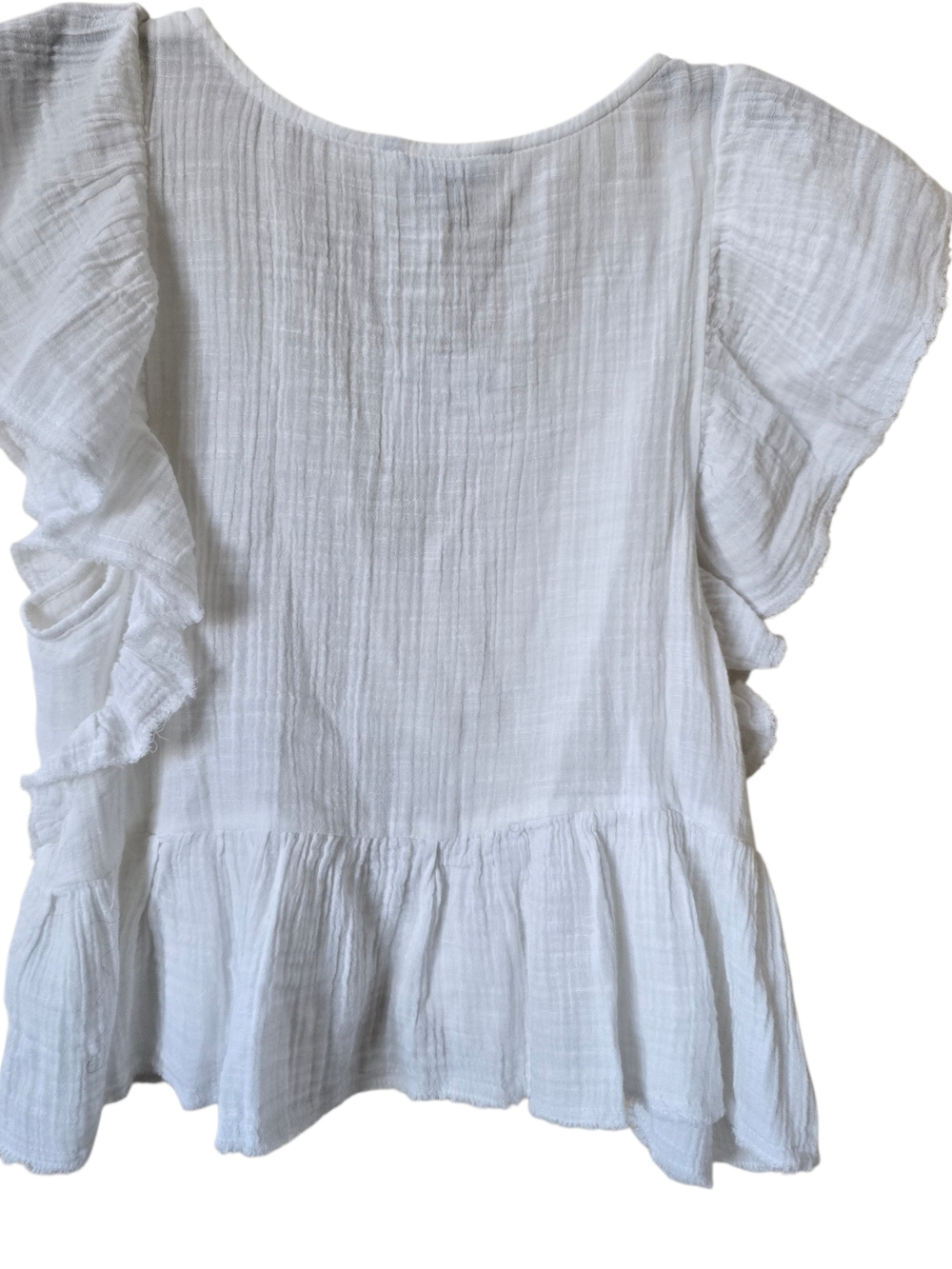 American Eagle Outfitters White Ruffle Tiered Maxi Skirt Set - Picture 7 of 13